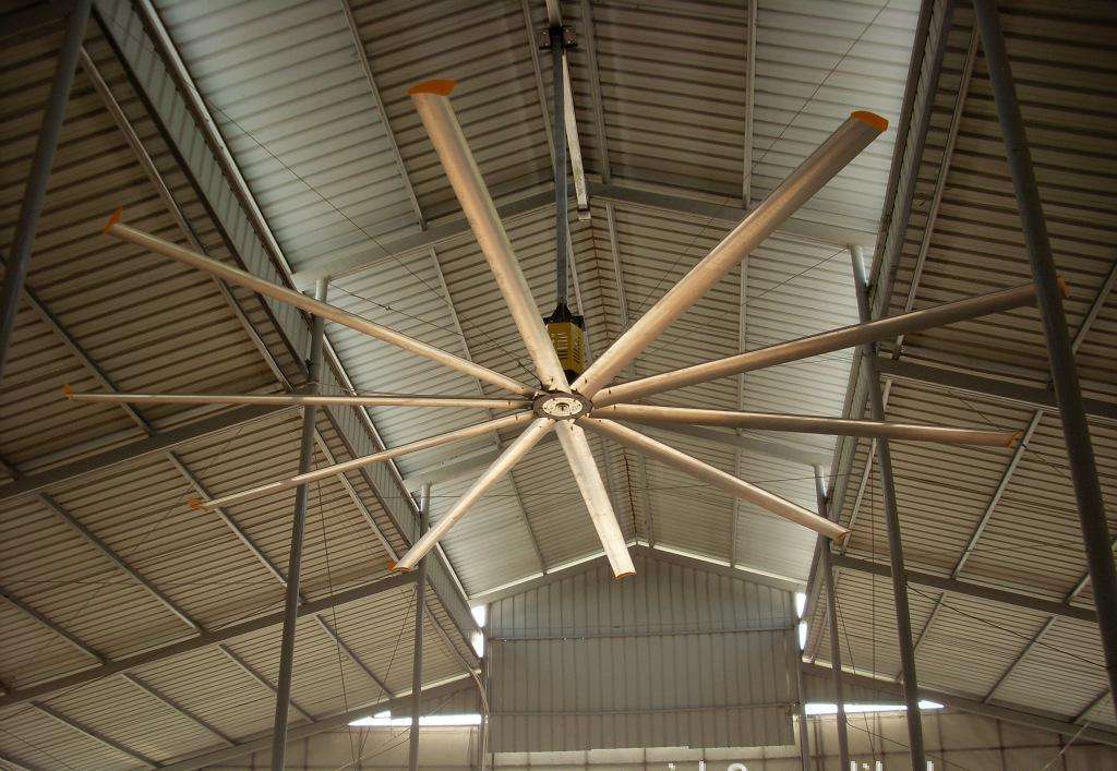 廣州番禺工業大風扇安裝/南沙工業大吊扇降溫方案