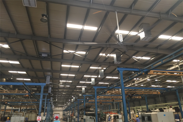 工業廠房安裝大風扇