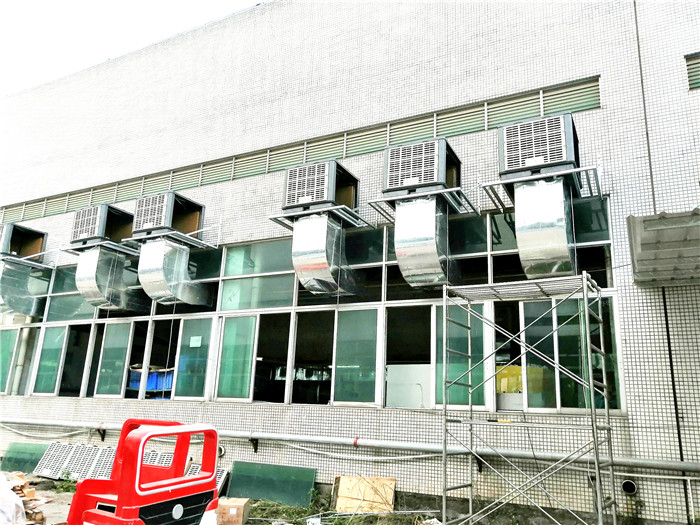 膠布制品生產車間降溫除味方案